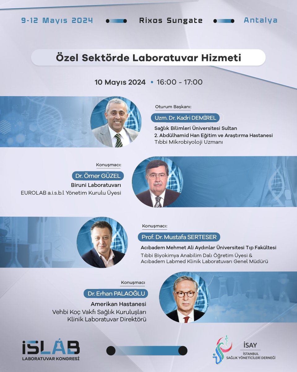 islabkongresi's tweet image. Özel Sektörde Laboratuvar Hizmeti🧪
🗓️ Tarih: 10 Mayıs 2024 - 16:00 - 17:00
📍 Yer: Rixos Sungate I Antalya
🔗 Daha fazla bilgi ve katılım için: islab.com.tr

#islab #islabkongresi #laboratuvar #antalya
