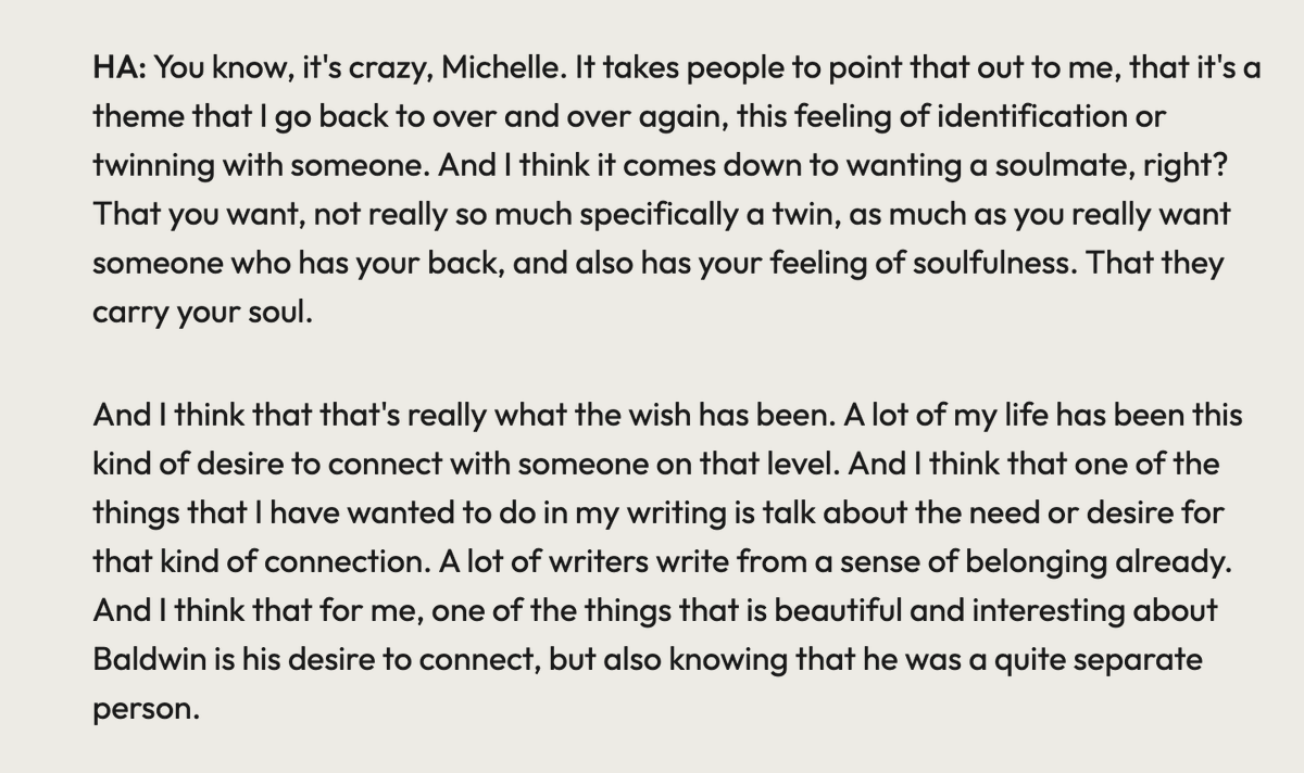 Either @michellem_sc interviewed Hilton Als, or Hilton interviewed Michelle. Regardless, this part made me cry! dirt.fyi/article/2024/0…