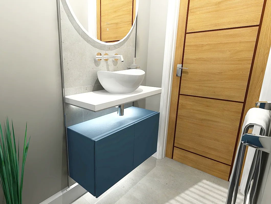 Cloakroom design for our customer in Flitwick 🥰 #interiordesign #homeimprovement #renovation #bedfordshire