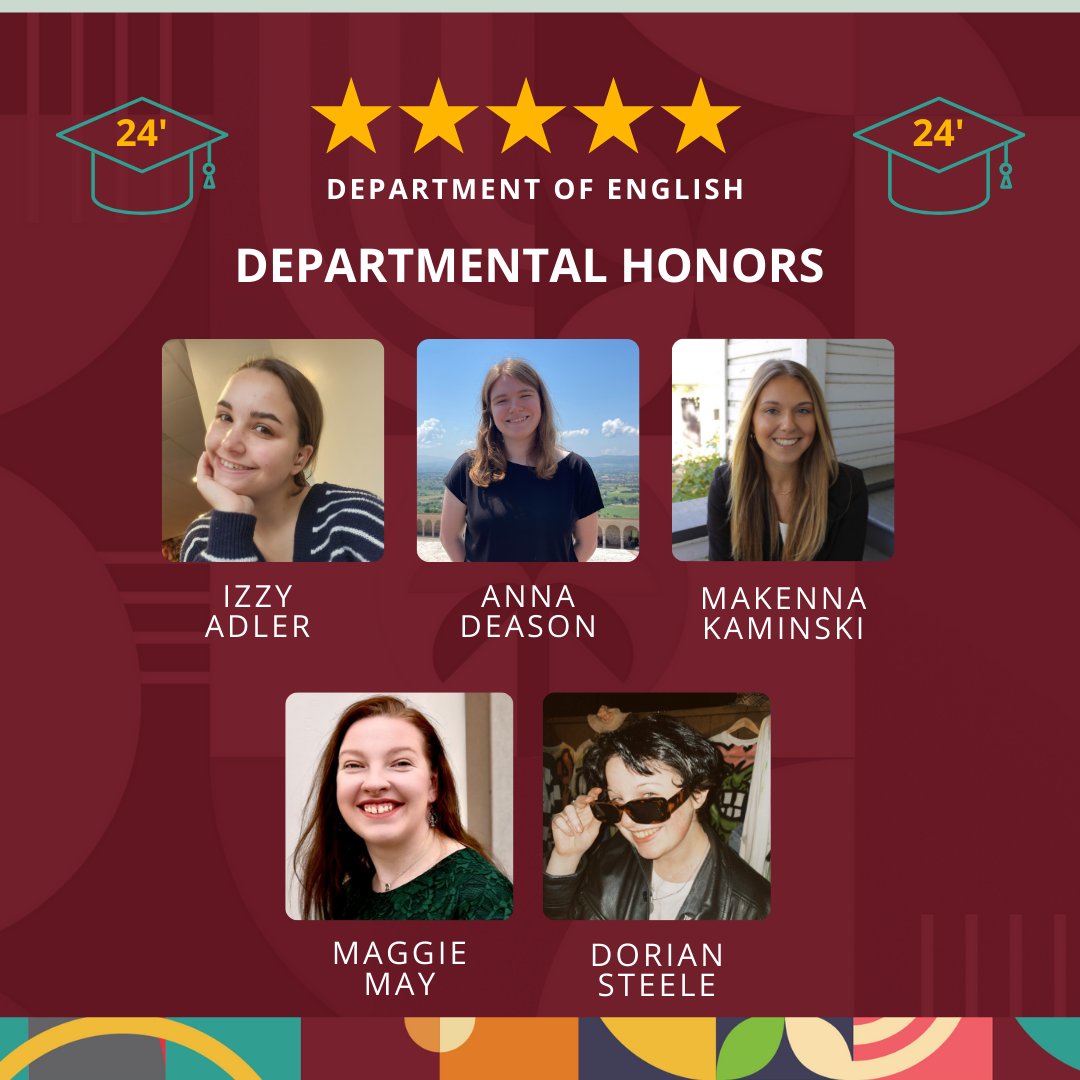 Congratulations to our 2024 Departmental Honors recipients!