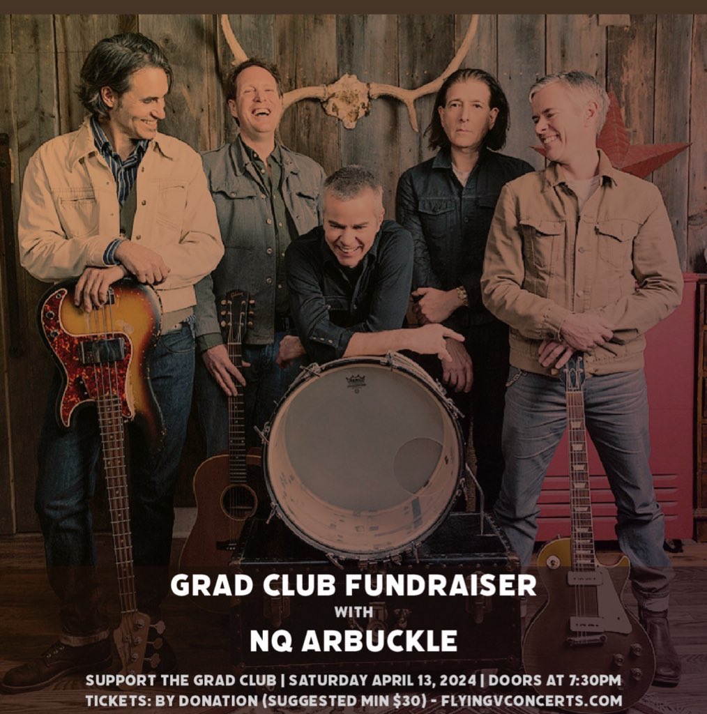 FlyingVirg (@flyingvirg) on Twitter photo Tomorrow Night! <a href="/TheGradClub/">The Queen's Grad Club</a> Fundraising concert with <a href="/NQArbuckle/">NQ Arbuckle</a> at <a href="/TheGradClub/">The Queen's Grad Club</a> ! Show starts 8:30pm Donation tickets still available flyingvconcerts.com Tomorrow Night! <a href="/TheGradClub/">The Queen's Grad Club</a> Fundraising concert with <a href="/NQArbuckle/">NQ Arbuckle</a> at <a href="/TheGradClub/">The Queen's Grad Club</a> ! Show starts 8:30pm Donation tickets still available flyingvconcerts.com