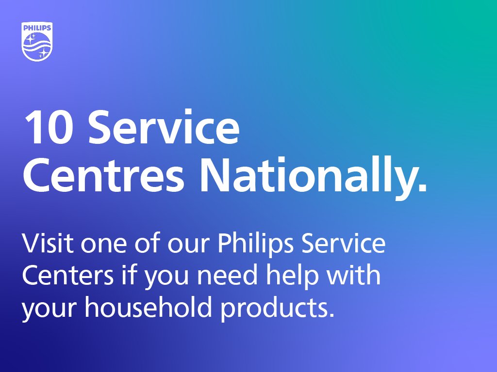 Don’t stress, with a 2-year global warranty, we also have authorized service centres nationally. Do you know where your nearest service centre is? #PhilipsHome #PhilipsServiceCenter