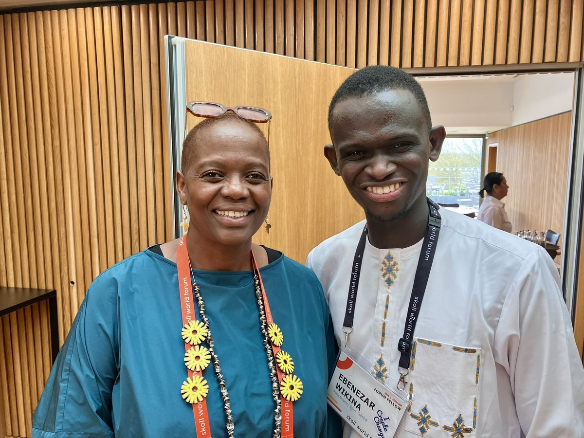 Interviewed @MathaiWanjira on #TheStrollLive in 2016 on @HuffPost 

8 years later, we meet in Oxford at the #SkollWF😃 and she gave a very inspiring speech at the opening plenary few days ago

#EbeninOxford #TheWikinas