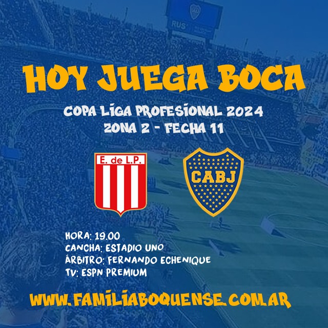 #HoyJuegaBoca 
#CopaDeLaLiga
#Zona2 #Fecha11
#VamosBoca
#BocaJuniors      
#Xeneize
#0Descensos
#ElÚnicoGrande
#DeBocaSeNace 
#BocaEsDeLosSocios
#NoLeMientanAlSocio