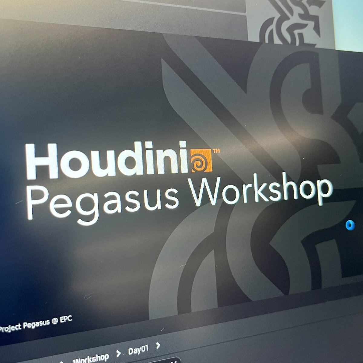 Getting setup for the @sidefx Project Pegasus masterclass next week with @iansmithartist @george_hulm @FeikePostmes @everythingproc in Breda! Can’t wait! 🟧🧡 #houdini #projectpegasus #everythingproc