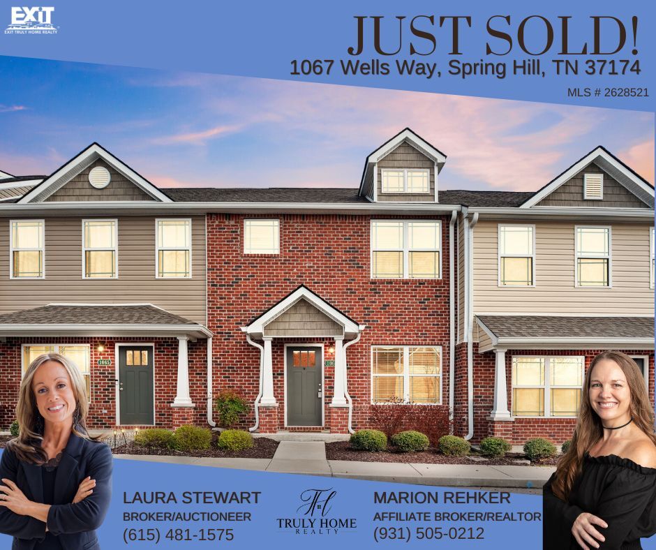 🎉JUST SOLD! 🎉

Congratulations to Laura Stewart, broker/auctioneer and Marion Rehker, affiliate broker/realtor's clients on the purchase of their new home in Spring Hill, TN!

#TennesseeRealtor #EXITTrulyHomeRealty #realestate #realtor #nashvilletn #nashvegas #exit...