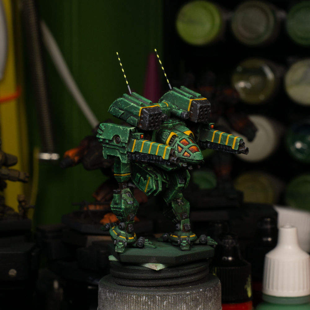 Painted Jade Falcon Epsilon Galaxy Timber Wolf Mk II for <a href="/camospecs/">CAMO SPECS ONLINE</a> and <a href="/CGL_BattleTech/">BattleTech</a> 

#battletech #miniatures