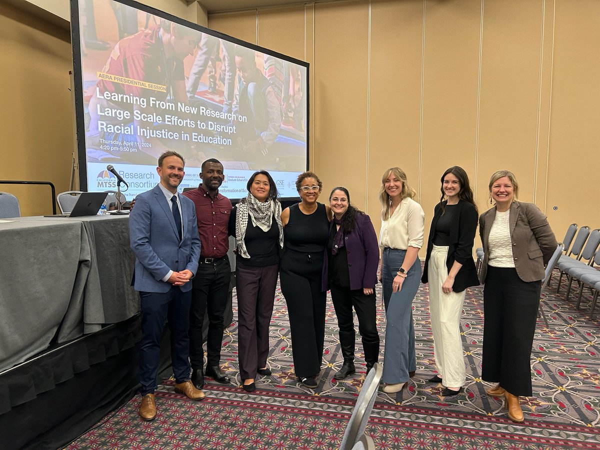 A big tip of the cap to the <a href="/uclaseis/">UCLA Ed & IS</a> <a href="/ctschoolsucla/">UCLA Center for the Transformation of Schools</a> team for a great presentation of their research on CA  MTSS - “Learning From New Research on Large-Scale Efforts to Disrupt Racial Injustices in Education,” @ #AERA2024