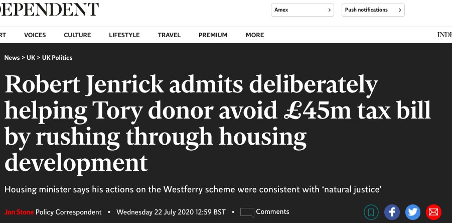 @lunaperla 'Honest Bob' actually admitted to diverting £45MILLION away from the taxpayer & into a Tory donors pocket. Not a peep from the Daily Mail.