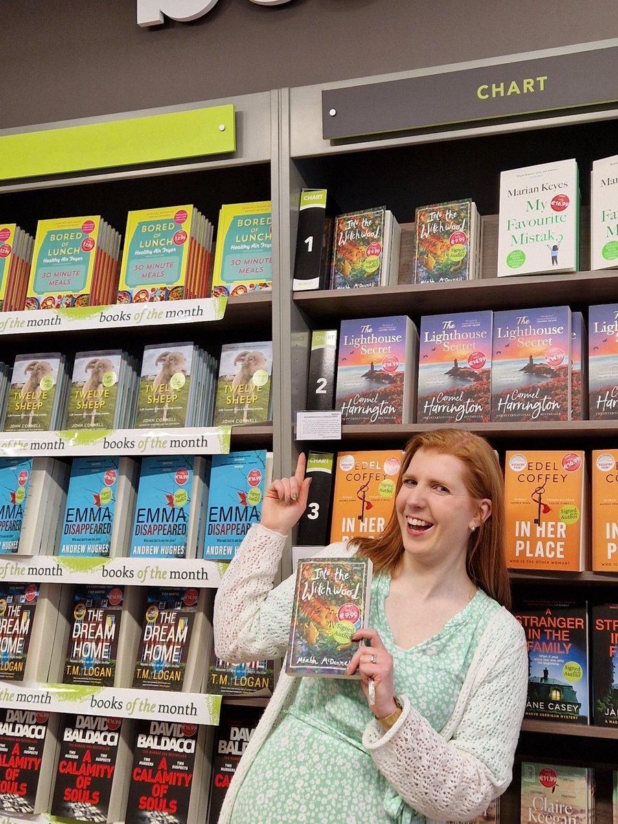 OBrienPress's tweet photo. Fantastic to see #IntoTheWitchwood by @meabhmcdonnell at #1 in @easons #StephensGreen! Signed copies available now 🖊️ https://t.co/vnNRilcZbm
