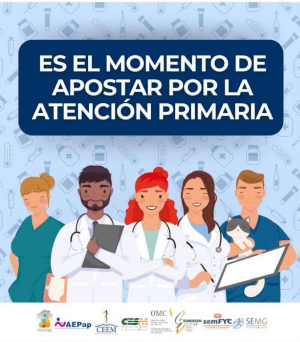 🎉Felicidades a todos los profesionales que trabajan en AP. 12 de Abril, día mundial de la #AtencionPrimaria #diamundialdelaatencionprimaria