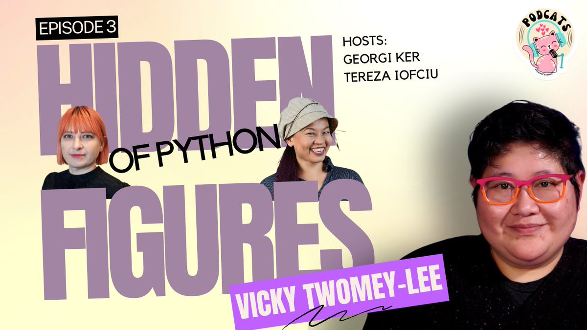 Meet Vicky Twomey-Lee one of the #HiddenFiguresofPython

Advocate for diversity in tech, with over 10 years of organizing the #Python Ireland user group and lots of events in the #IrishTechCommunity. 

Hosts @georgically1 and @terezaif

#Pyladies #PyLadiesDublin #podcast