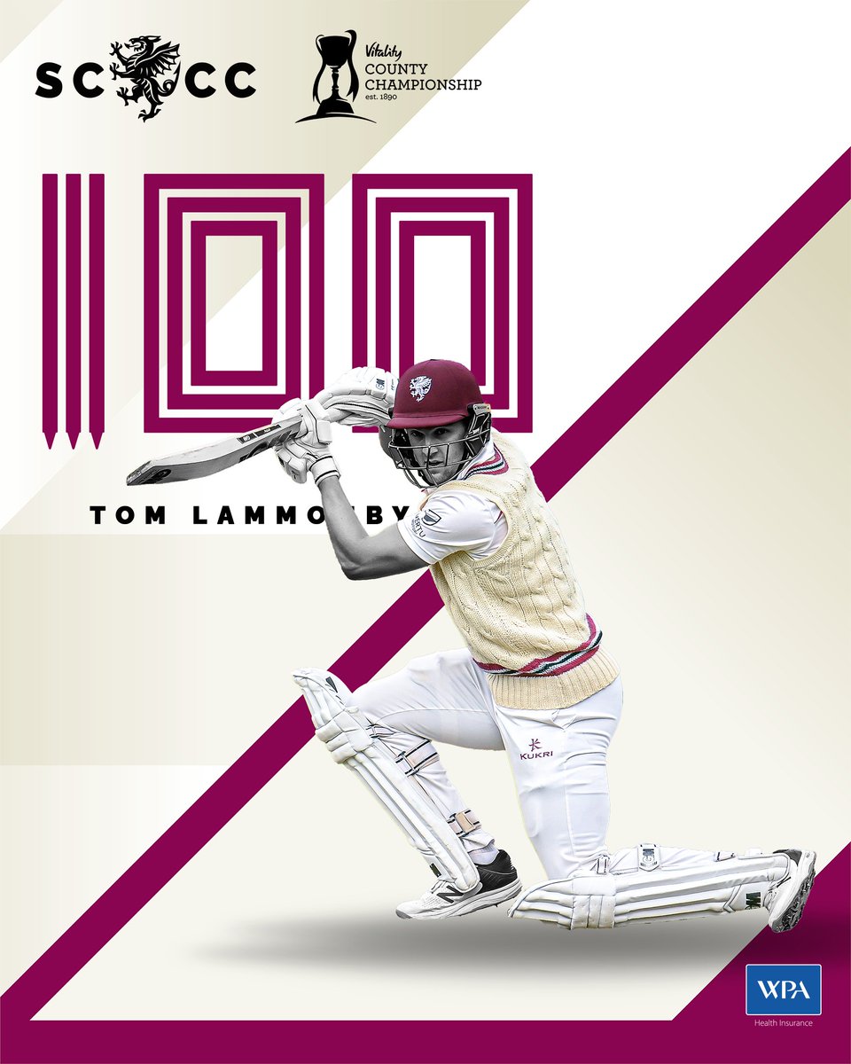 SENSATIONAL HUNDRED FOR LAMMONBY!! Our first ton in the 2024 @CountyChamp, Tom Lammonby take a bow 🙌 #SURvSOM #WeAreSomerset