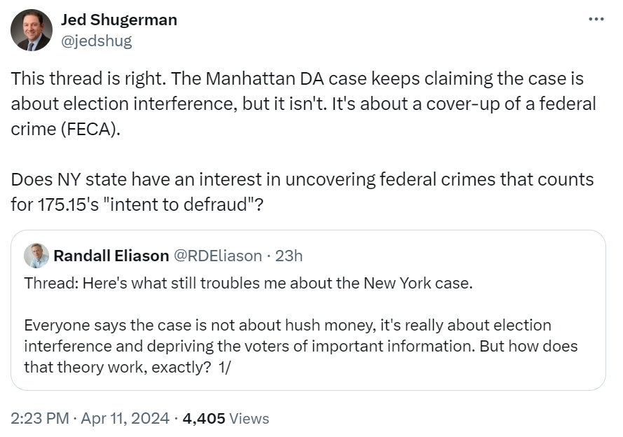 Debate is raging among legal experts about whether the NY Trump case is an election interference one or a mere hush money trial I explained what I think in my new book #TryingTrump 👉 amazon.com/Trying-Trump-E… & I'll join @CNN @Acosta at 10am ET to discuss