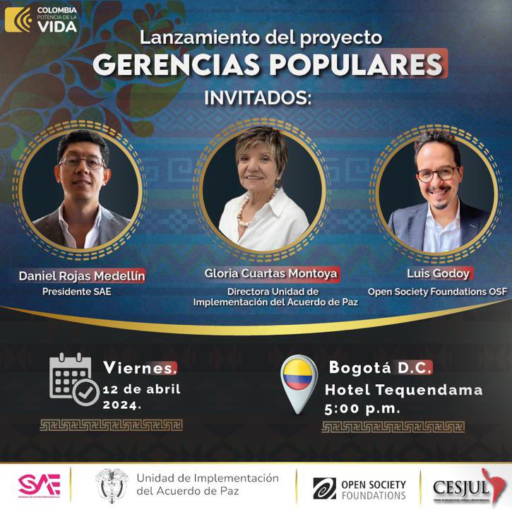 📣Te invitamos a conectarte al Conversatorio “Aprendizajes de la reincorporación socioeconómica de cara a la política de la Paz Total”, donde nuestra directora @GloriaCuartas hablará sobre los avances en la implementación del Acuerdo 🗓️12 de abril 🕔 5 pm Transmisión x YouTube