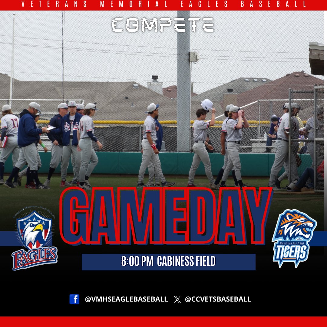 🦅GAME DAY🦅 Friday Night Baseball ⚾️ ⭐️Eagles take on the Tigers Tonight⭐️First Pitch at 8 pm‼️