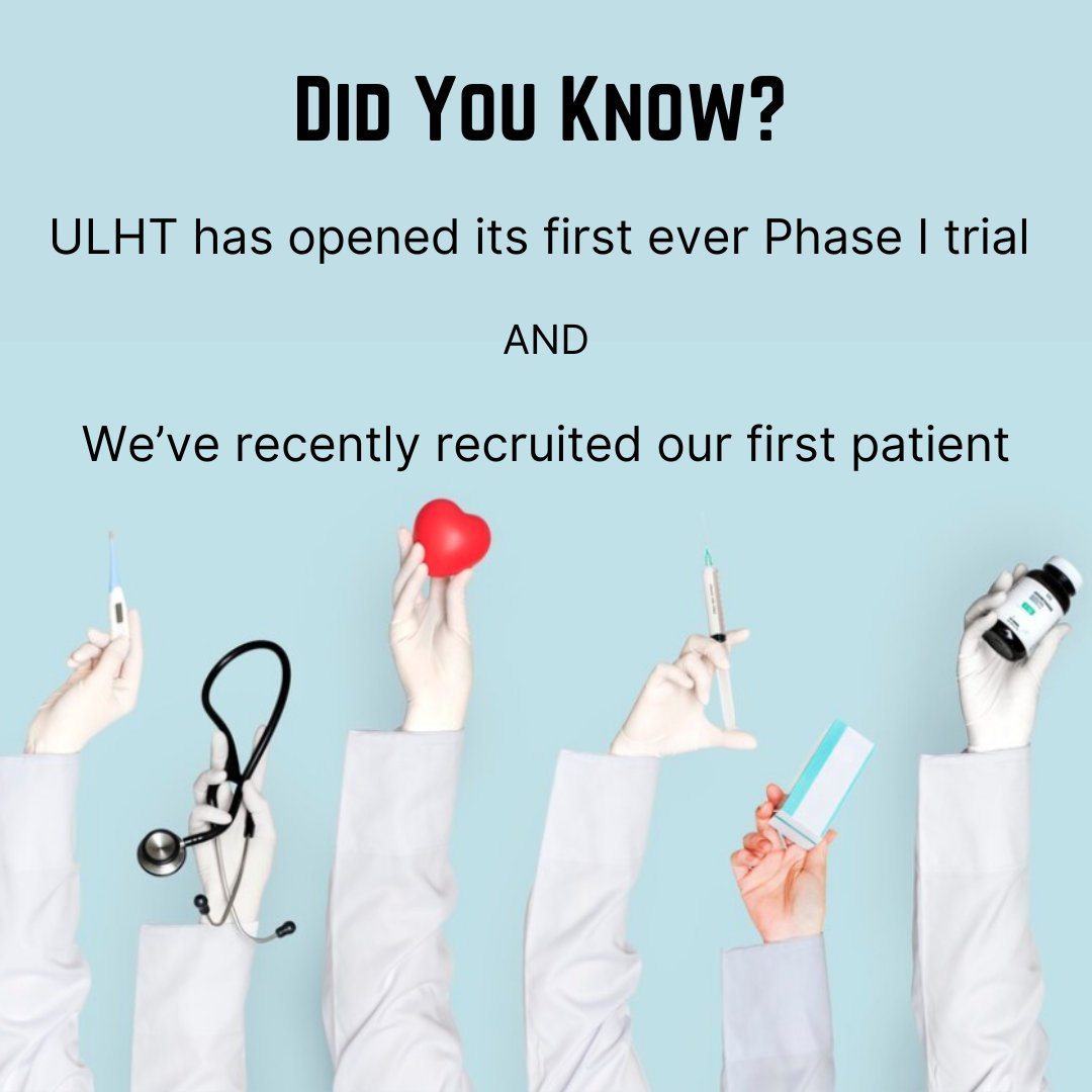 Research_ULH's tweet photo. Huge congratulations to Prof Rinaldi & the haematology research team who have recruited ULHT’s first Phase I study patient! We're grateful to be able to give patients this opportunity and looking forward to delivering more #phase1research
#haemotologyresearch #bepartofresearch https://t.co/GBBlYAx0ln