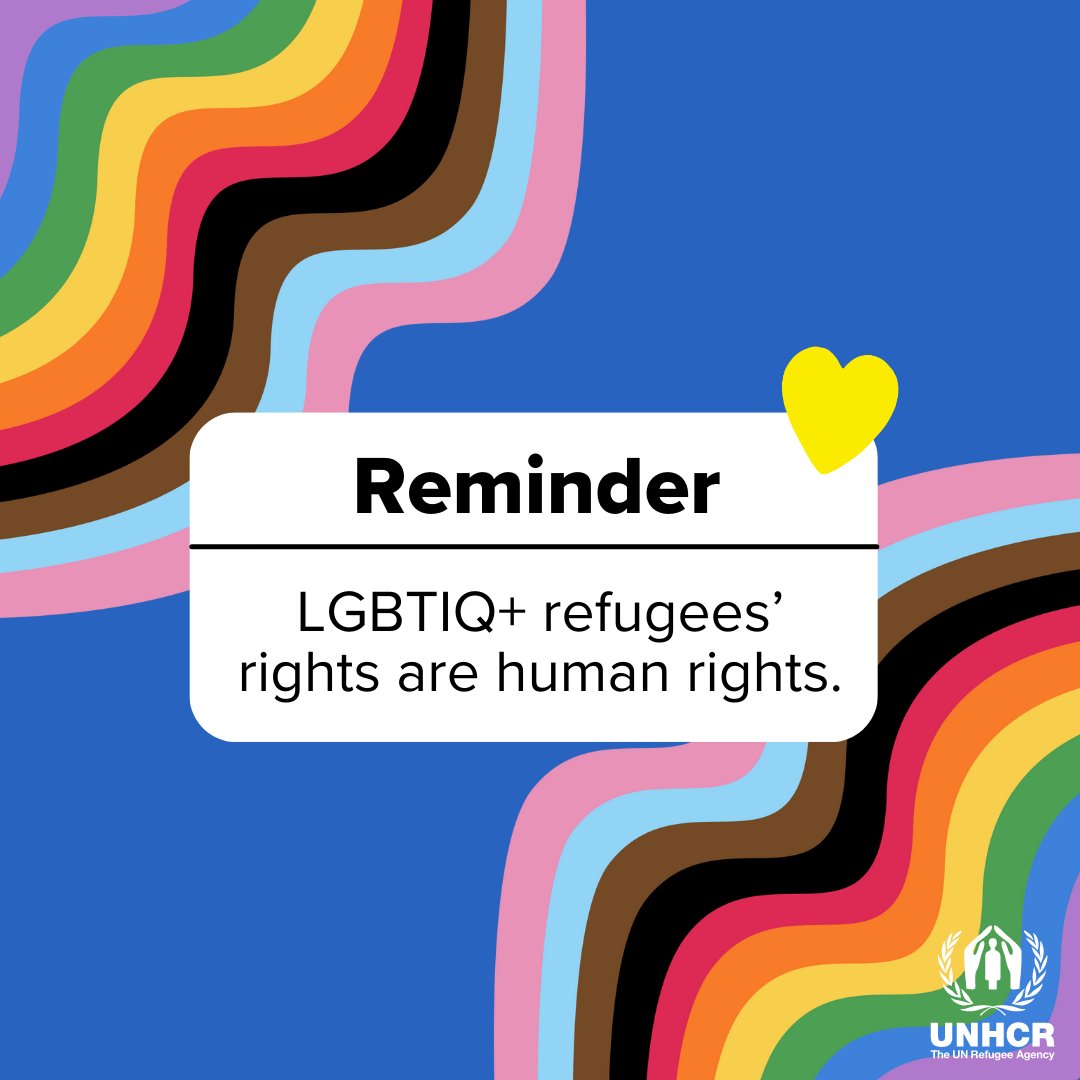REMINDER: Everyone has the right to seek asylum from persecution. A person’s sexual orientation, gender identity, gender expression, and sex characteristics do not change this.