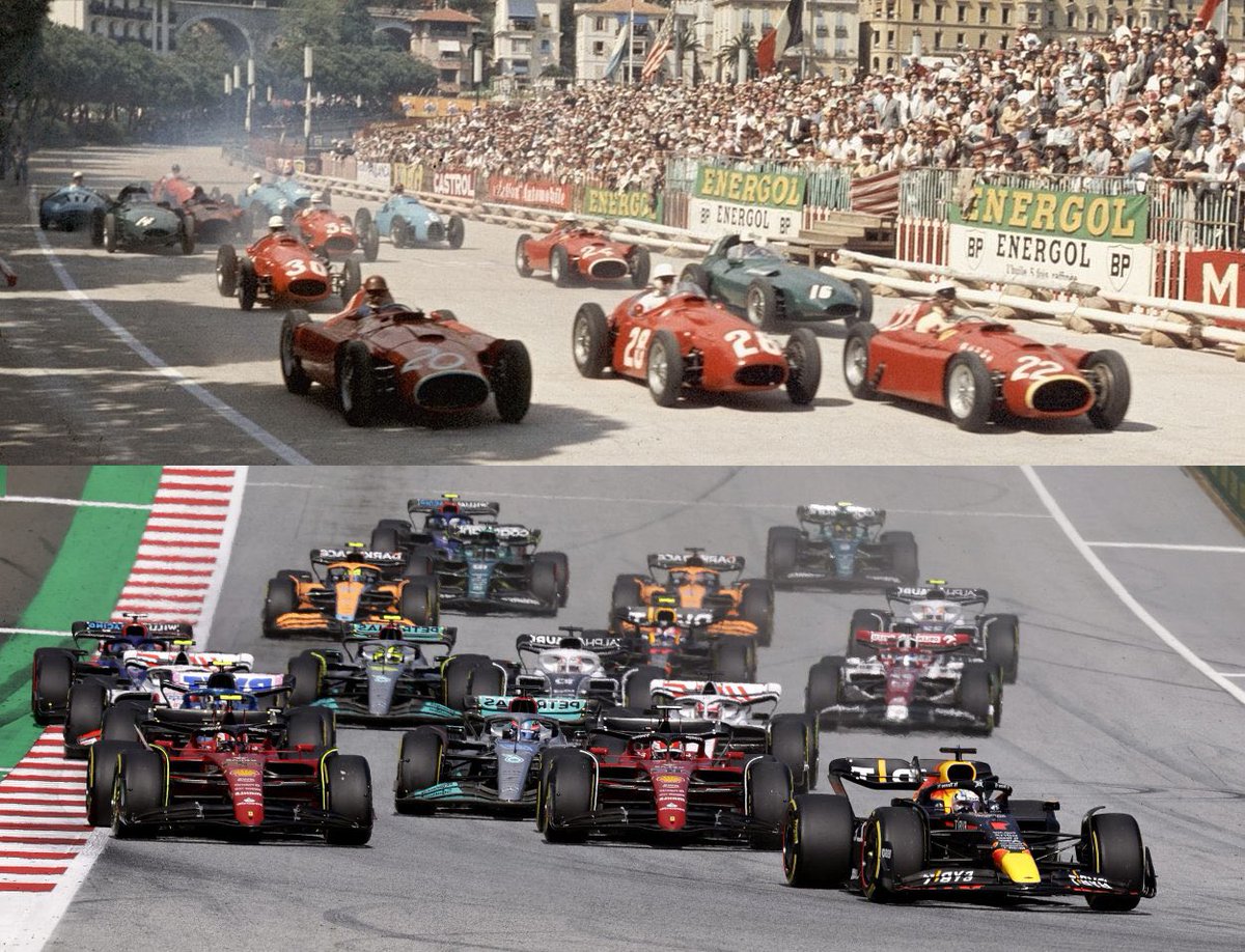 🚨 ABSURDO 🚨 Nas 10 primeiras temporadas da F1 (1950-1959), foram realizadas 84 corridas. Entre 2022 e 2025 (apenas quatro temporadas), teremos 92! 🤯 A coisa tá GIGANTE.