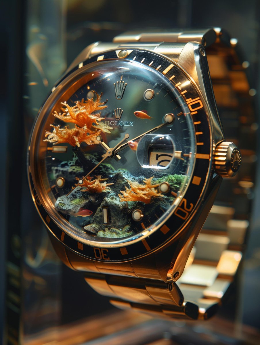 @theboy_nft A Glimpse of Oceanic Splendor
#luxurywatch #oceantheme #goldbracelet #eleganttimepiece