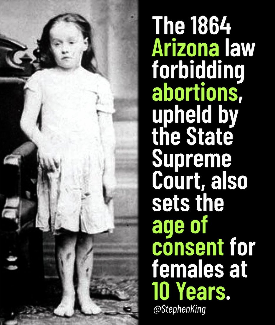 #WomensRightsAreHumanRights Trump says leave Abortion laws to the States... How's that working out #Arizona? #ArizonaAbortionBan #Arizona1864