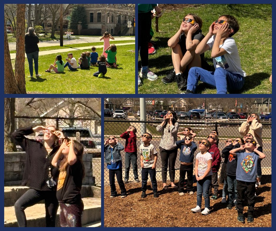 #FBF Great day viewing the eclipse at Lincoln on Monday!🌕☀️
Science excitement took over the afternoon 😊