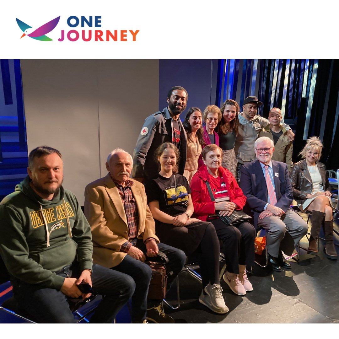 One Journey Festival (@1journeyfest) on Twitter photo One Journey’s Kenn Speicher was thrilled to join the Tkach family for a discussion following a performance of <a href="/ExpatsTheatre/">ExPats Theatre</a>’s MIGRAAAAANTS! at <a href="/AtlasPACDC/">Atlas Performing Arts Center</a>.
We're looking forward to participating in more dialogues that amplify refugee voices and counter negative stereotypes! One Journey’s Kenn Speicher was thrilled to join the Tkach family for a discussion following a performance of <a href="/ExpatsTheatre/">ExPats Theatre</a>’s MIGRAAAAANTS! at <a href="/AtlasPACDC/">Atlas Performing Arts Center</a>.
We're looking forward to participating in more dialogues that amplify refugee voices and counter negative stereotypes!