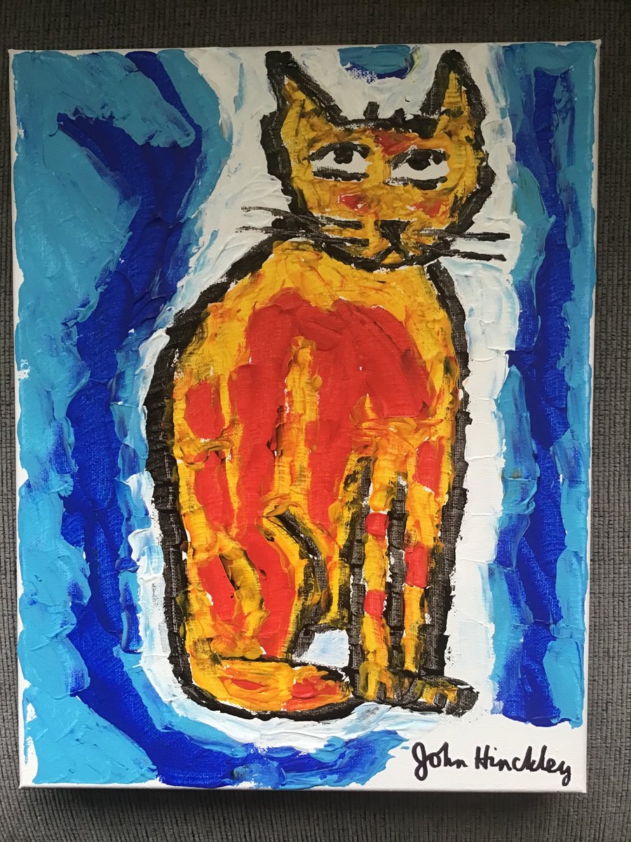 My original CAT painting just listed on Ebay. Use link. Only ship to the U.S. Ebay.com/usr/kingsmgoods