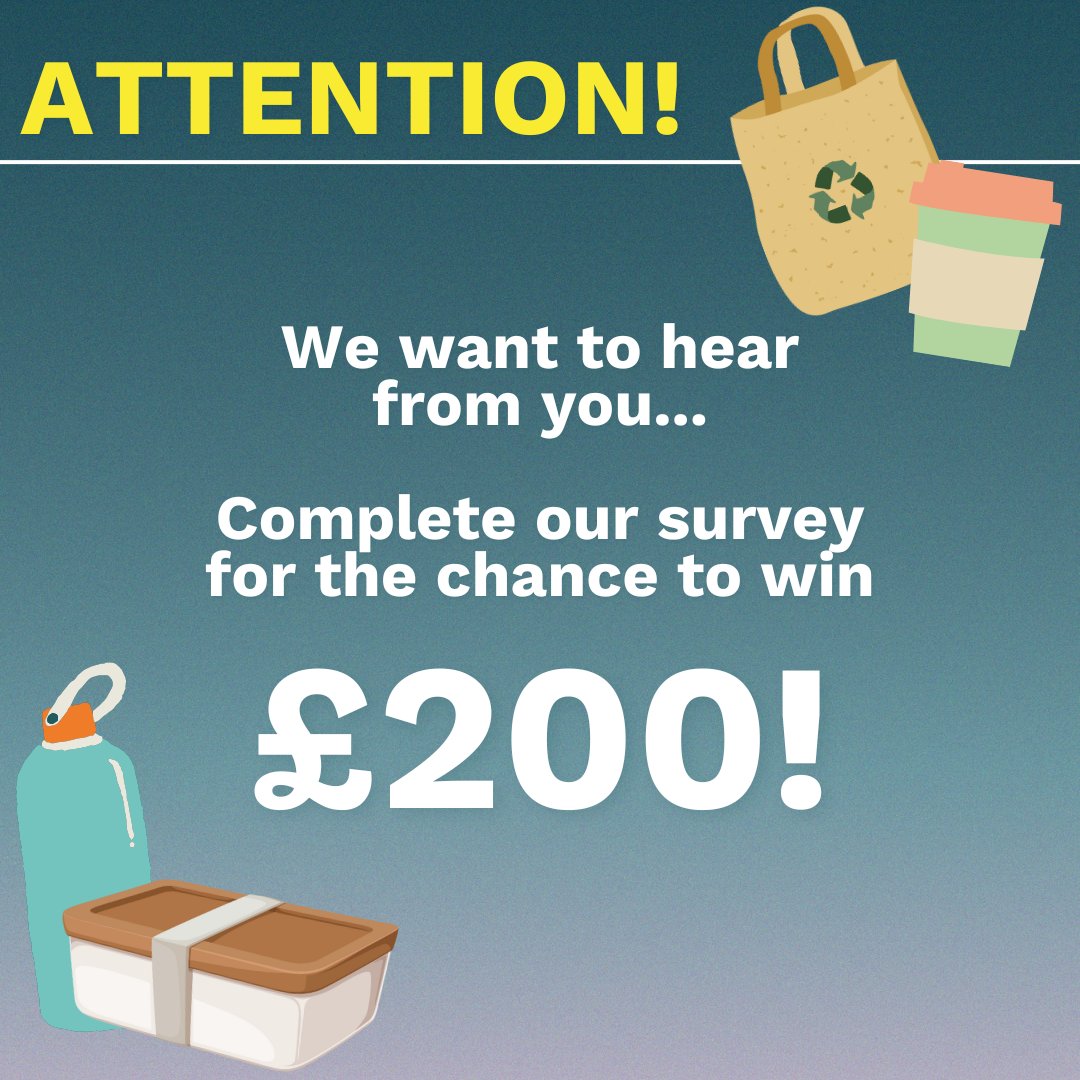 Live or work in Hackney? Interested in contributing towards environmental conservation efforts? Share your thoughts on single-use plastics and reusable alternatives through a brief survey and get a chance to win a £200 voucher! @ConnectNLWA #BringIt