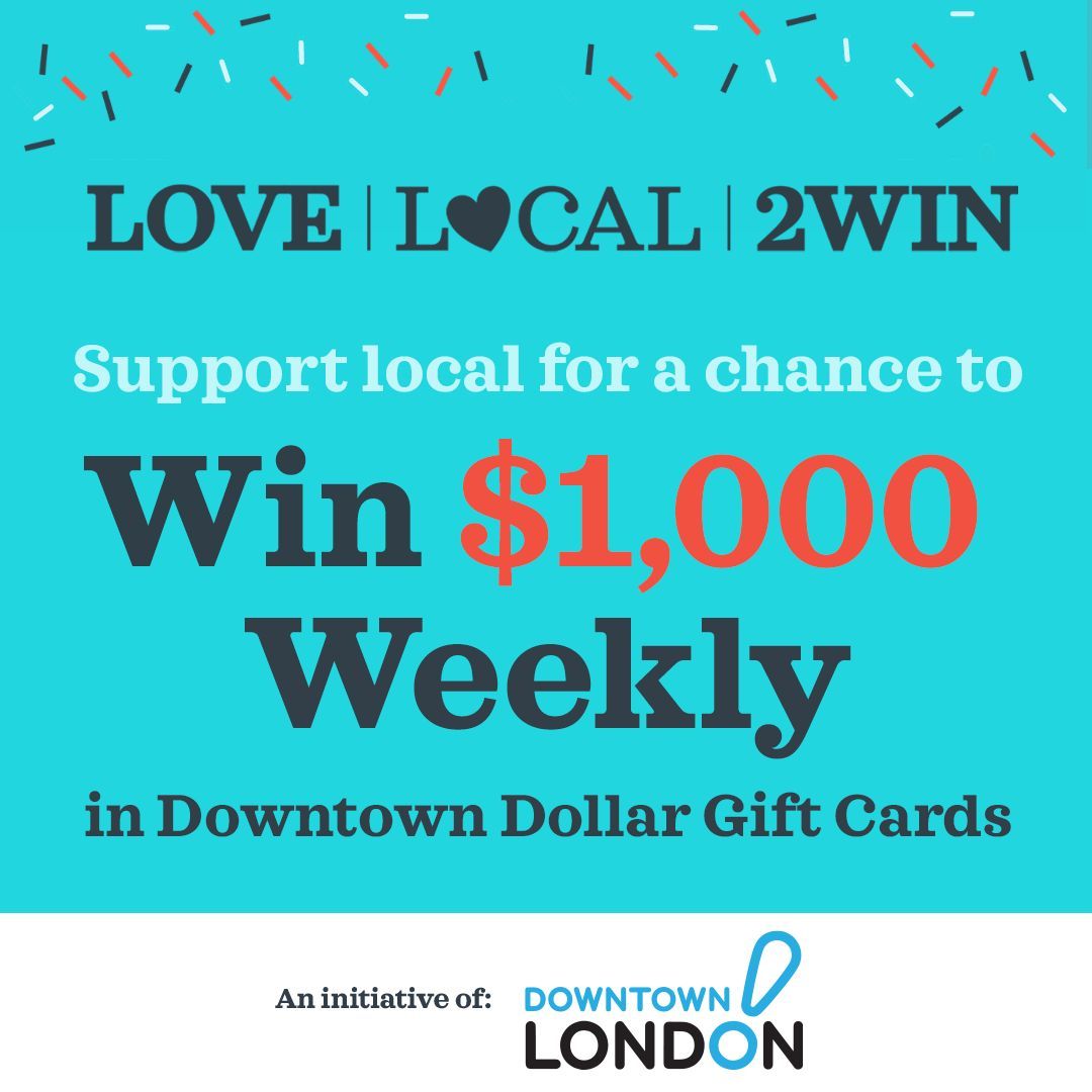 We're launching a BIG CONTEST and you could win a $500 Downtown Gift Card each week. And if you win, a local business of your choice will win a $500 Downtown Gift Card, too! 🎉 What do you have to do to get a chance to win? Just shop at your favourite local businesses! 🛍