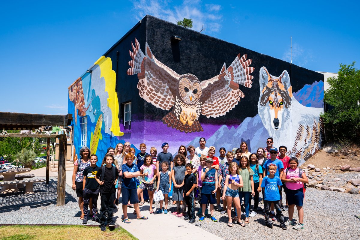 NMoutdoorrec's tweet photo. It’s #EquityFundFriday and ORD is highlighting the Youth Mural Program in Silver City, a 2022 Outdoor Equity Fund (OEF) recipient!
Your efforts to invite outdoor recreation through beautification and awareness are an inspiration to others.
#OutdoorEquityFund https://t.co/MzSguAdFm7
