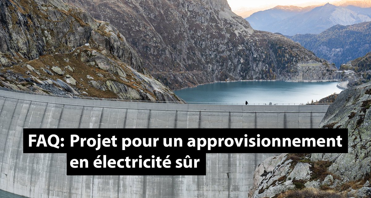 Le 9 juin 2024, le peuple votera🗳️ sur le projet pour un approvisionnement en électricité sûr⚡. Les principales questions❔ et réponses❕ :

➡️ FAQ : uvek.admin.ch/uvek/fr/home/d…

<a href="/BFEenergeia/">BFE - OFEN - UFE</a>
#Loipourlélectricité #actemodificateur #vot24 #CHvote
