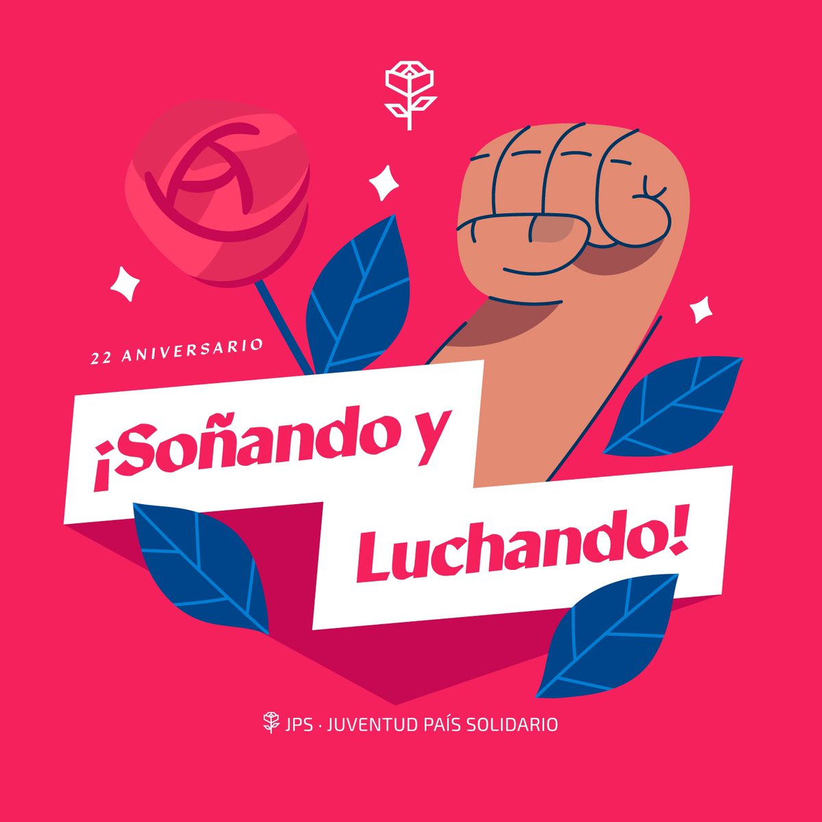 Agradecemos a cada compañera y compañero, que pone el cuerpo, la mente y el corazón día a día. 

Seguimos y seguiremos con el compromiso intacto, hasta recuperar la fe en el futuro manteniendo viva la llama de la utopía.

¡Feliz aniversario a toda la militancia de la JPS! 🌹
