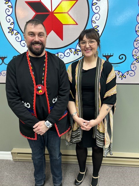 Chief Jenny Brake was in the Town of Stephenville yesterday to celebrate the unveiling of three murals representing the Mi’kmaw, French and American cultures that make up the community. Congratulations to artist Marcus Gosse and the Town of Stephenville on this beautiful project