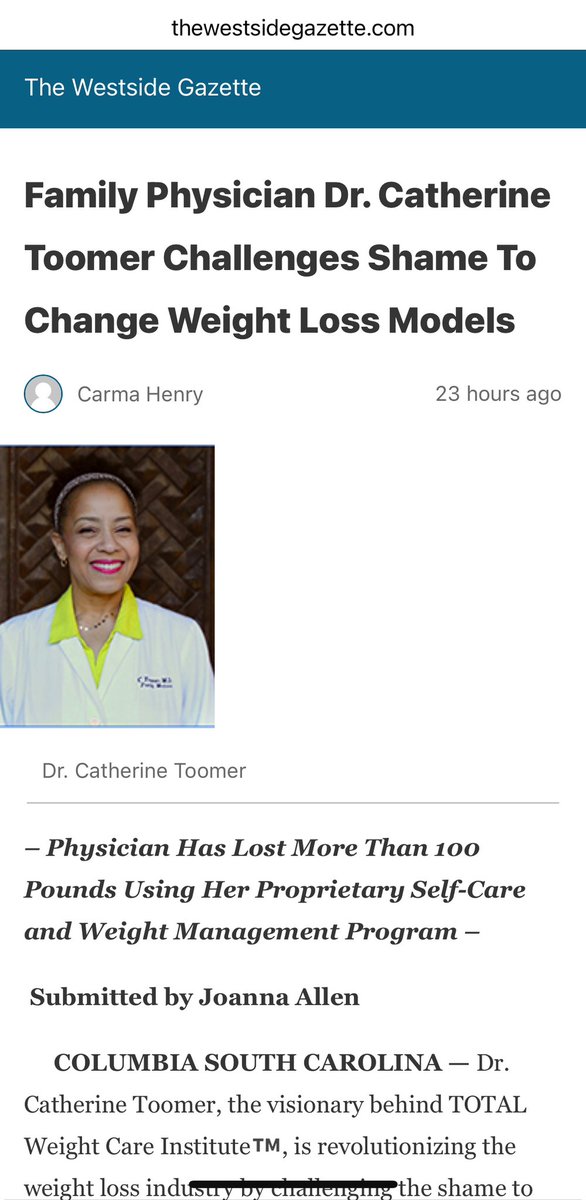 FULL ARTICLE thewestsidegazette.com/family-physici… 

drtoomer.com