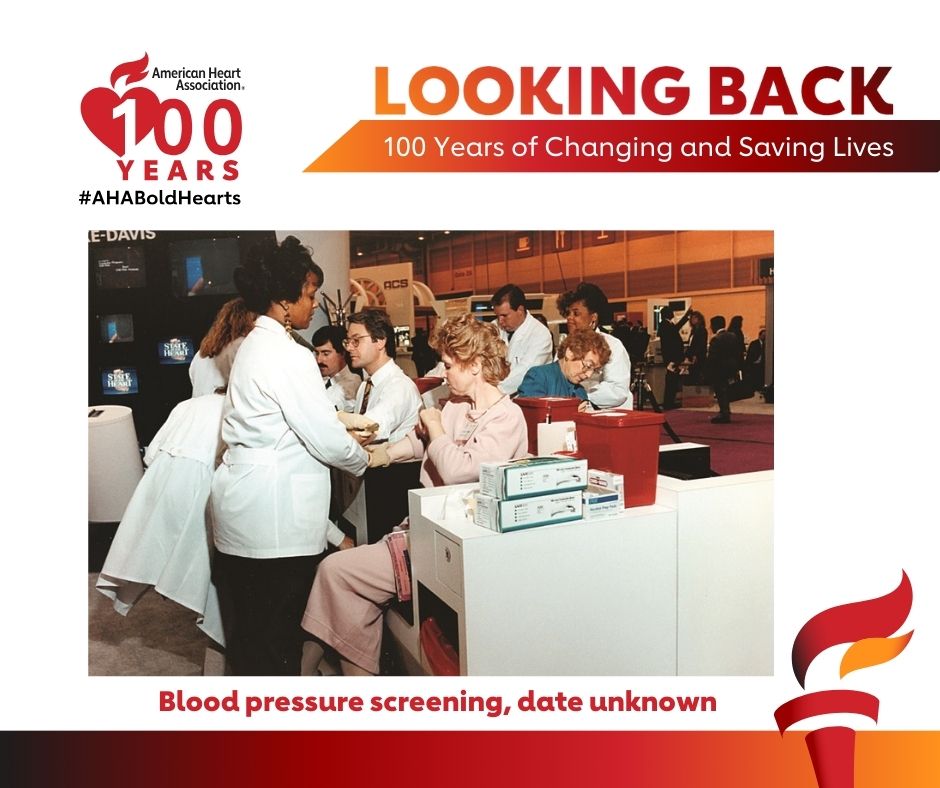 As the American Heart Association begins its second century in 2024, we wanted to take a look back at some moments from the first 100 years of our life-saving work! Photo courtesy of the American Heart Association archives.