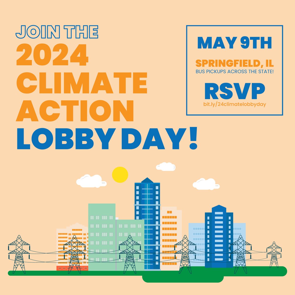 Mark your calendars: Join us at the state capitol on May 9 to urge lawmakers to support the @ILCleanJobs Platform! This suite of bills will lower greenhouse gas emissions🌎, create green jobs👷‍♀️, & make our communities healthier & safer💚. RSVP ➡️ nature.ly/4ay1pWB