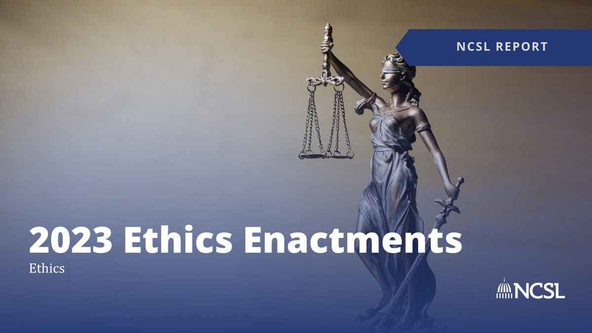 Hawaii passed more ethics bills than any other state, with nine enactments this year. Learn more about ethic laws that were enacted in 2023: bit.ly/3vjUu4c