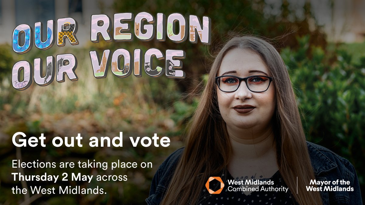 On 2 May 2024, we're heading to the polls to vote for the next West Midlands Mayor, Local Councillor and Police and Crime Commissioner. Don’t miss out on using your voice to help shape our region’s future. Find out more: orlo.uk/fawtn #WMMayor #WMElections