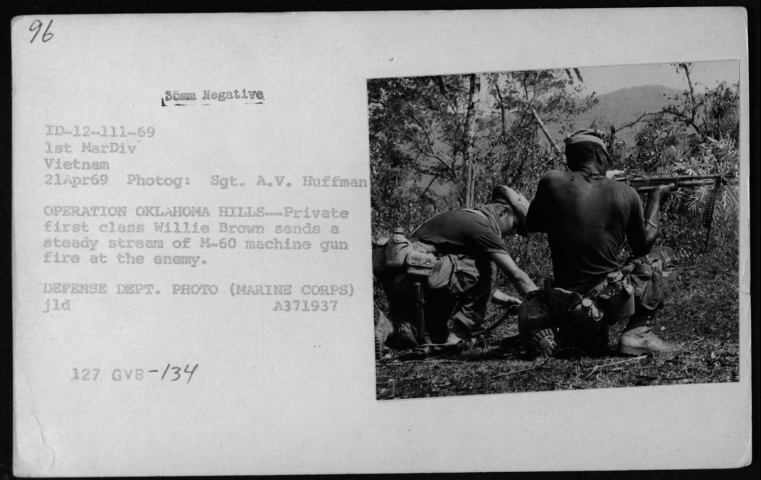 134 - Combat - Operation Oklahoma Hills - April 21, 1969 catalog.archives.gov/id/26387333