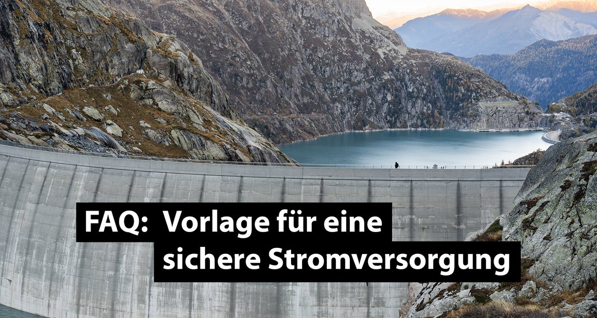 Am 9. Juni 2024🗳️ stimmt die Bevölkerung über die Vorlage für eine sichere Stromversorgung⚡ ab. Hier geht es zu den wichtigsten Fragen❔ und Antworten❕:

➡️ FAQ: uvek.admin.ch/uvek/de/home/u…

<a href="/BFEenergeia/">BFE - OFEN - UFE</a>
#Stromgesetz #Mantelerlass #abst24 #CHvote