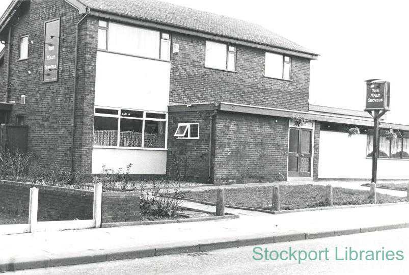 Letter 'M' in the #AtoZLostPubsStockport from #StockportHeritage Library. We are around the borough in Cheadle with 'The Malt Shovels' on Councillor Lane. Built in the 1960s, it closed around 10 years ago. A convenience store show now stands on the site.