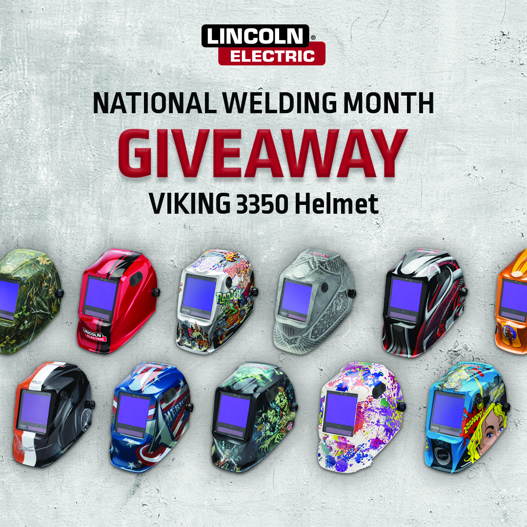 Happy National Welding Month! Click here for your chance to be one of three people to win the VIKING 3350 Welding Helmet of their choice: lered.info/3IVtafu #NWM2024 #IncreaseYourImpact #WeldRed #WeldRedNation