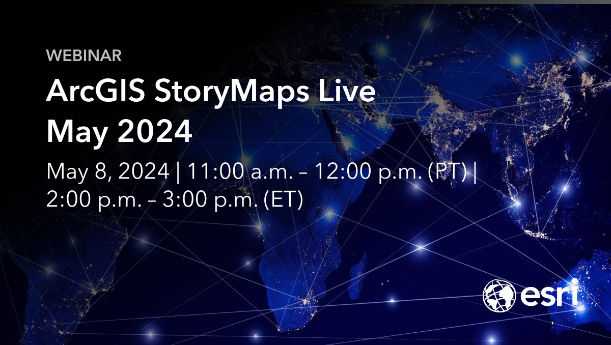 Present like a pro with briefings. ✨ Get firsthand insights from the #StoryMaps team and Amy Nelson from @USDOT on how to create captivating slides that showcase your dynamic #maps, #3D scenes, #ArcGIS apps, and more. Join the webinar: esri.social/m8Ta50Rf0TW