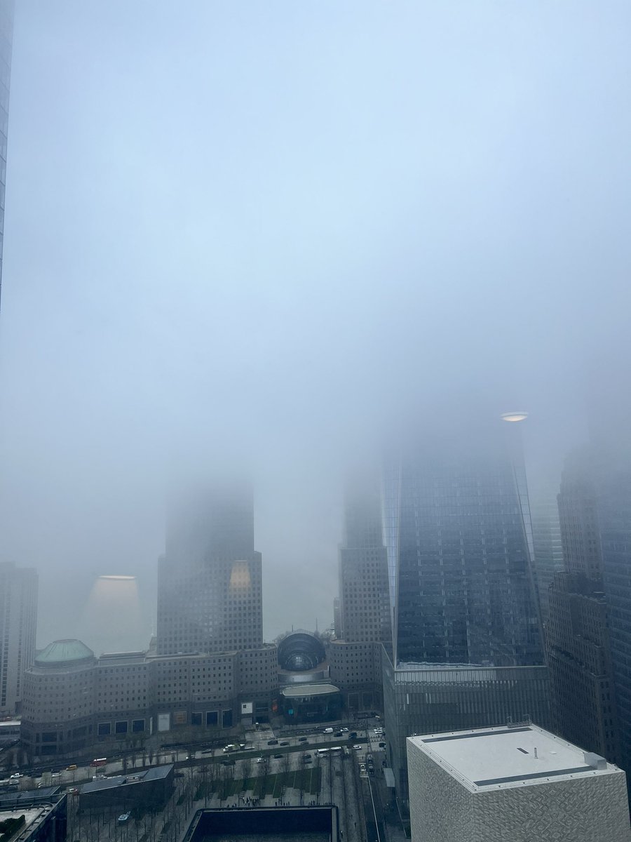 Tremendous views this morning, New York. 😶‍🌫️