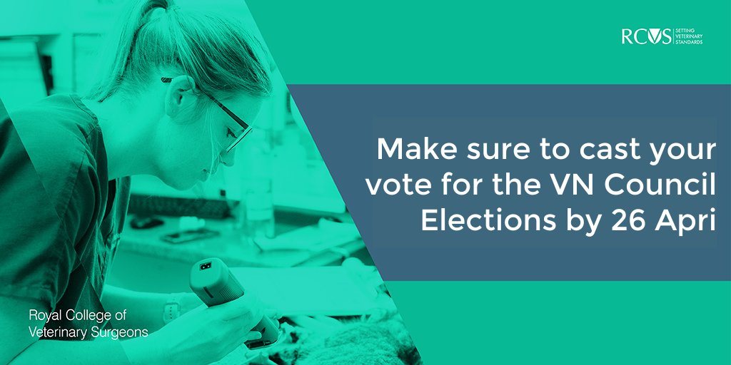 Vets and vet nurses who haven’t yet voted should have received an email earlier this week from Civica Election Services with a reminder to cast their vote in their respective elections for RCVS Council or VN Council.