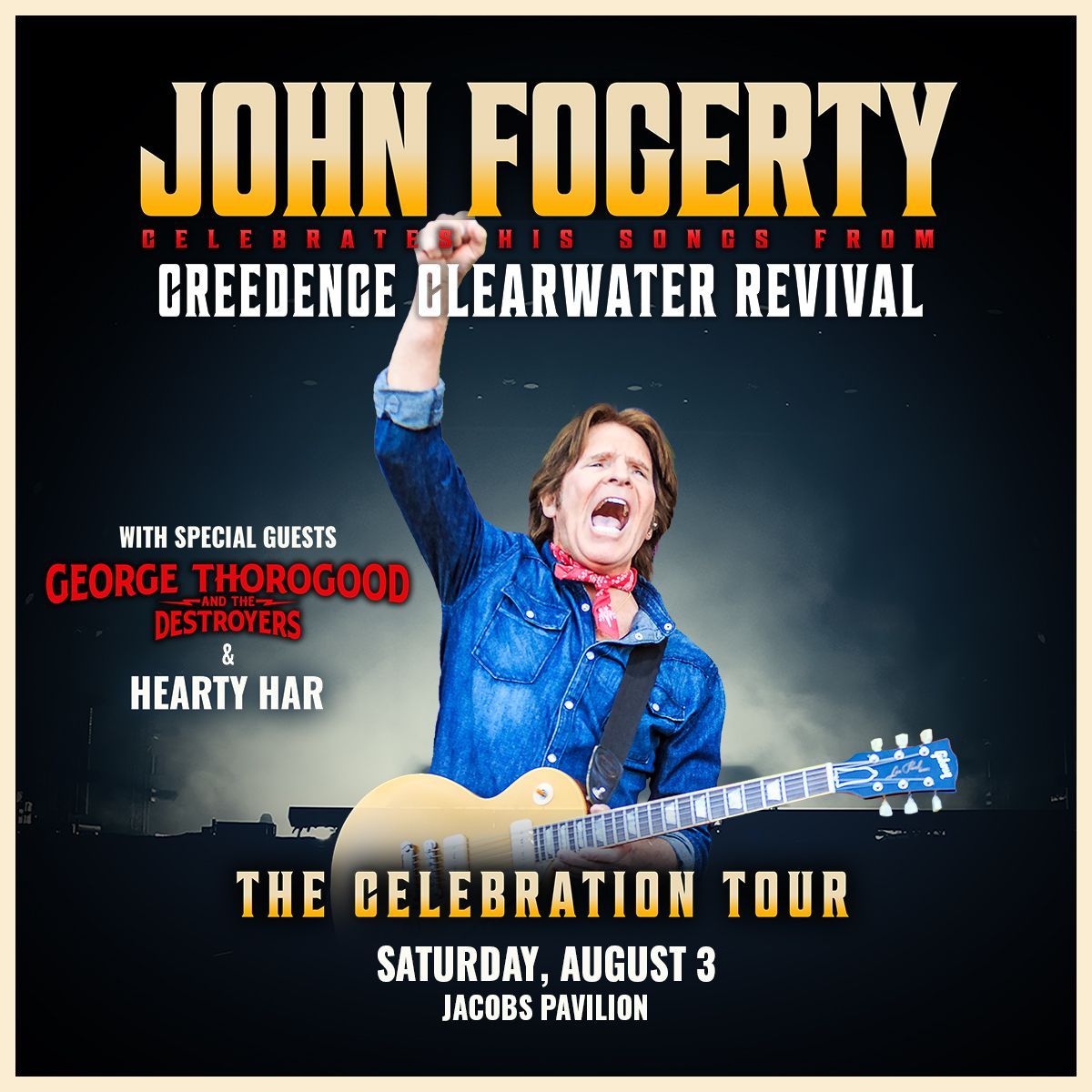🤠 ON SALE NOW 🤠 @John_Fogerty | 🗓 Sat. Aug 3 🎫: buff.ly/3TXWdV8