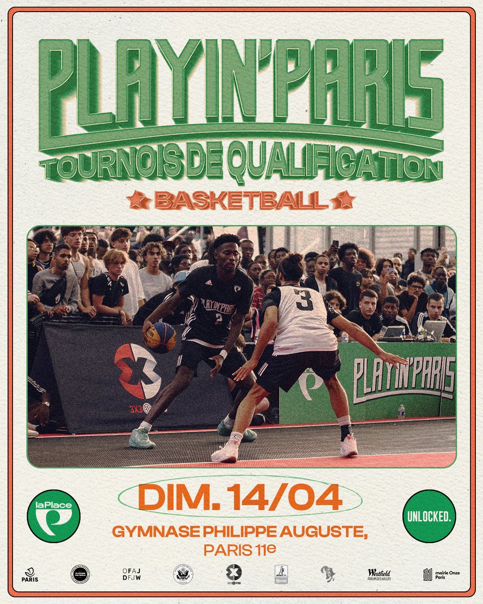 Ce dimanche 14 avril, découvrez le basket 3x3 au TEP Philippe Auguste dans le cadre des tournois de qualification de Playin'Paris ! Vous pourrez aussi vous initier aux danses urbaines avec des danseurs et danseuses professionnel.les ! Plus d'infos :bit.ly/4awDWVS