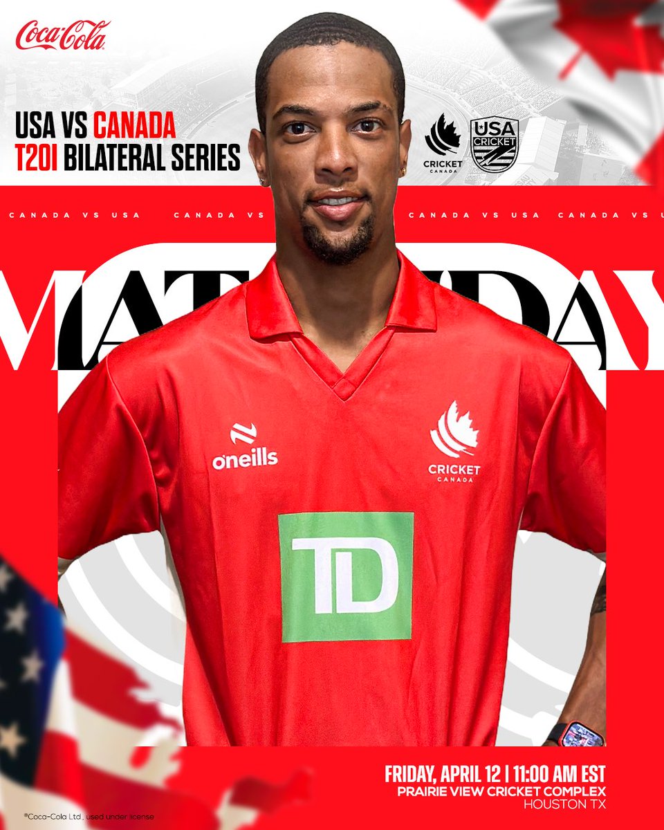 The 4th T20i between Canada & USA starts today at 11:00 AM EST ⚡️ Watch it live on Youtube 👇 youtube.com/live/hj_aw_Fqp… #cricketcanada #canvsusa #t20