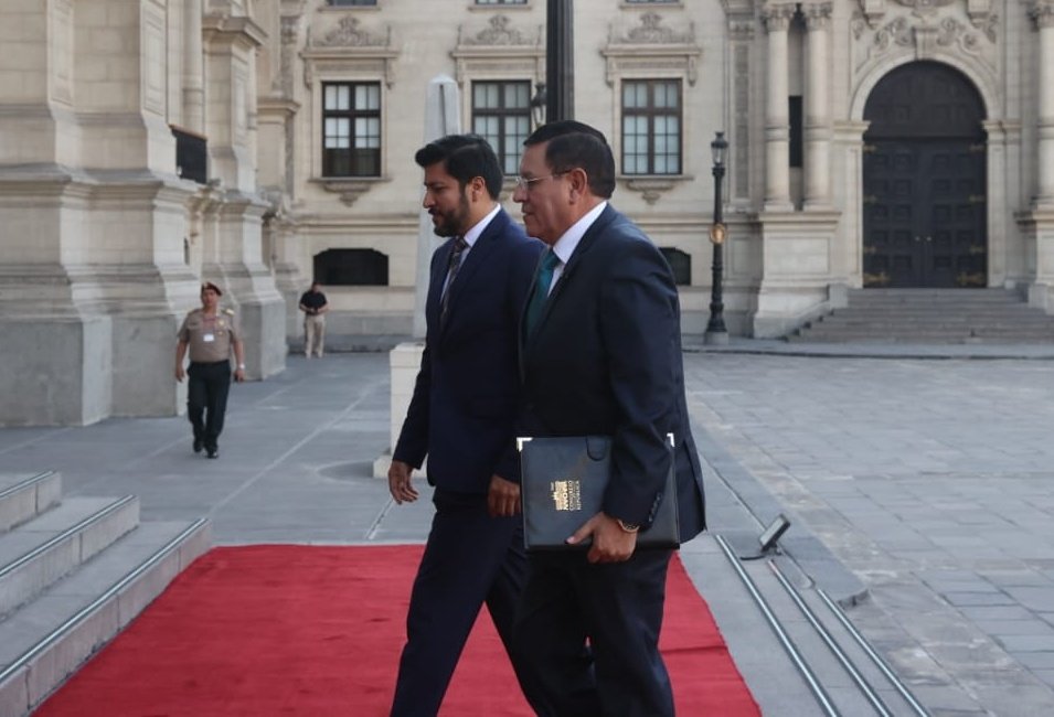 SAlejandro Soto llega a Palacio de Gobierno (Foto: Presidencia de la República). 